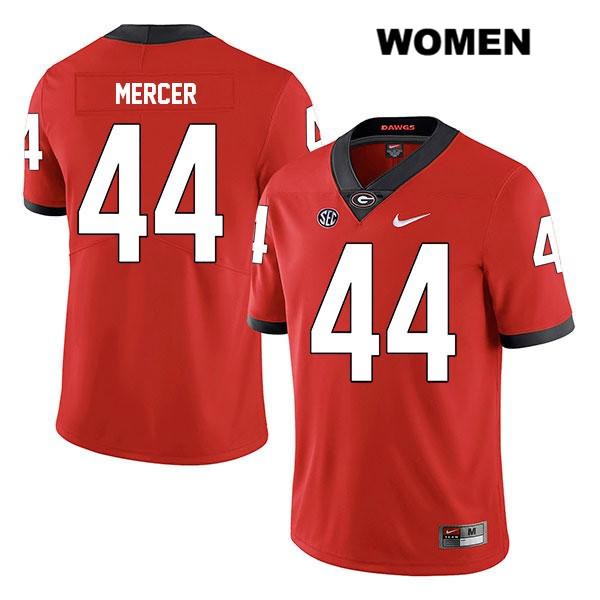 Georgia Bulldogs Women's Peyton Mercer #44 NCAA Legend Authentic Red Nike Stitched College Football Jersey AQY7356VG